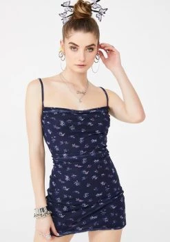 Daisy Street Floral Cowl Neck Dress Dresses