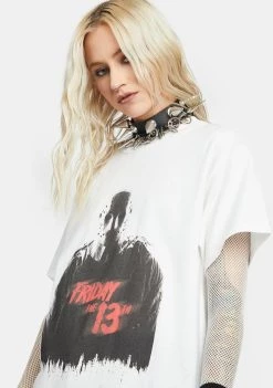 Daisy Street Boo Friday The 13th Graphic Tee Tops