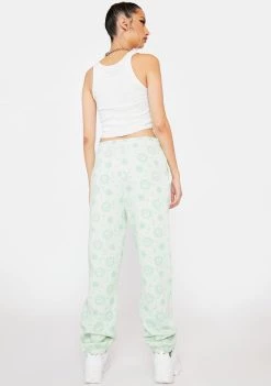 Daisy Street Bottoms Pale Green Megan Joggers
