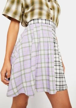 Daisy Street Emily Plaid Pleated Skirt Bottoms
