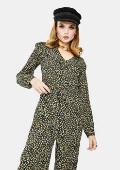 Daisy Street Jumpsuits & Rompers Floral V-Neck Jumpsuit