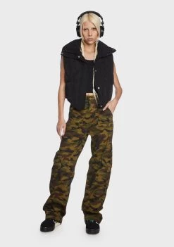 Daisy Street Baggy Camo Cargo Pants