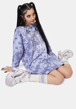 Daisy Street Dresses Tokyo Tie Dye Sweatshirt Dress