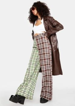 Daisy Street Bottoms Plaid Laura Trousers