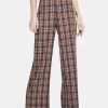 Daisy Street Checkered Wide Leg Trousers Bottoms