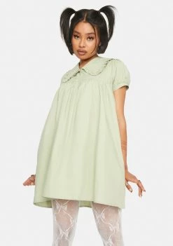 Daisy Street Collared Babydoll Dress