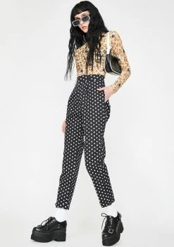 Daisy Street Polka Dot Cigarette Trousers Bottoms