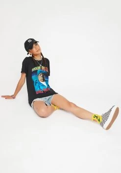 Daisy Street Biggie Smalls Black Graphic Tee Tops