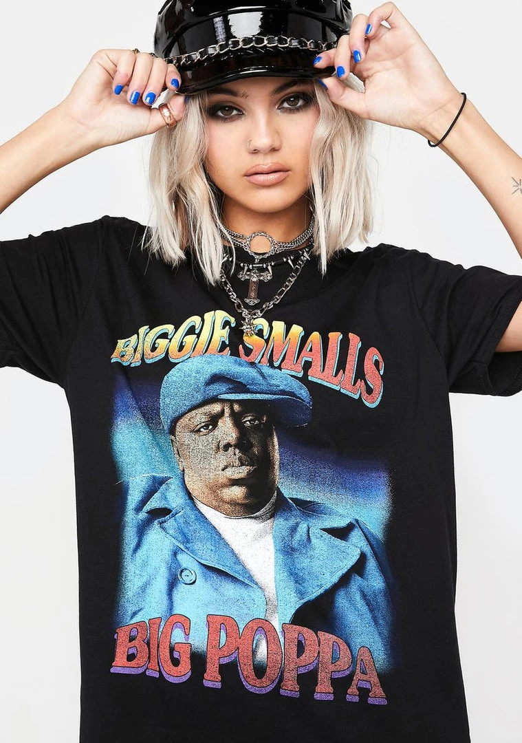 Daisy Street Biggie Smalls Short Sleeve Graphic Tee Tops