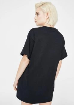 Daisy Street Black Astrology Graphic Tee Tops