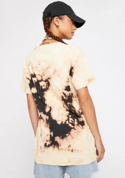 Daisy Street Tops AC/DC Tie Dye Graphic Tee