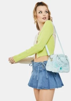 Daisy Street Lime 90's Split Color Cropped Cardigan