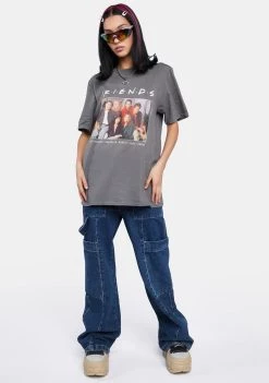 Daisy Street Graphic T-Shirt Friends Oversized Graphic Tee
