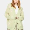 Daisy Street Green Knit Daisy Cardigan