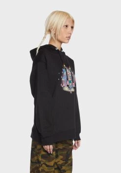 Daisy Street Graphic Pullovers & Hoodies Maya Beaded Knit Hoodie