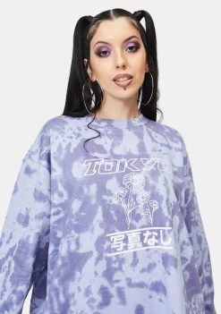 Daisy Street Dresses Tokyo Tie Dye Sweatshirt Dress