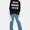 Daisy Street Black Stay At Home Crewneck Sweatshirt Tops