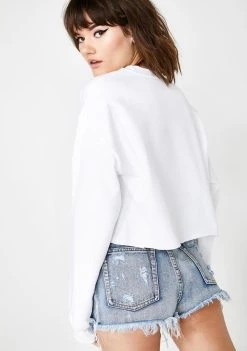 Daisy Street Mood Cherub Cropped Sweater