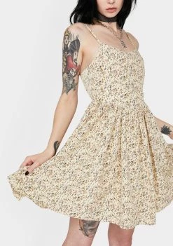Daisy Street Dresses Floral Cami Skater Dress