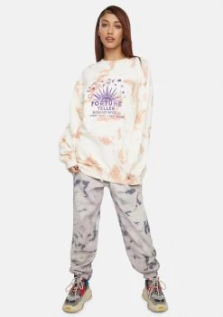 Daisy Street Tie Dye Fortune Teller Sweatshirt