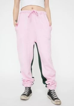 Daisy Street Half And Half Relaxed Joggers Bottoms