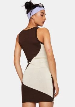 Daisy Street Wavy Knit Mini Dress Dresses