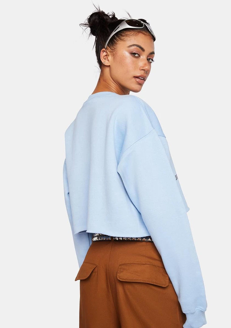 Daisy Street Graphic Crop Sweater Tops