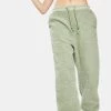 Daisy Street Pistachio Sherpa Joggers