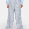 Daisy Street Blue Checked Laura Trousers