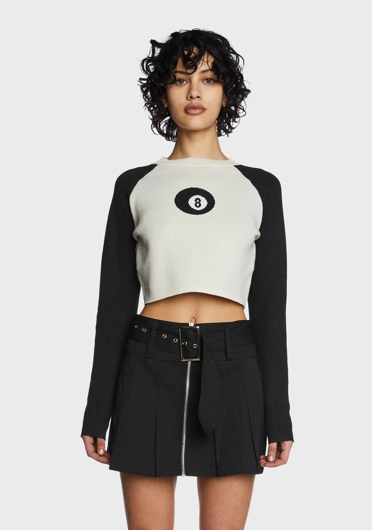 Daisy Street 8 Ball Graphic Sweater