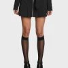 Daisy Street Black Belted Mini Skirt Bottoms