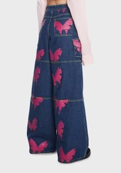 Daisy Street Wide Leg Pants Wide Leg Butterfly Jeans