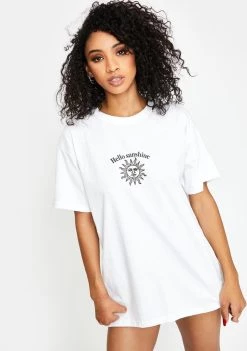 Daisy Street Tops Hello Sunshine Graphic Tee
