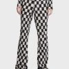 Daisy Street Checkered Flared Trousers Flares
