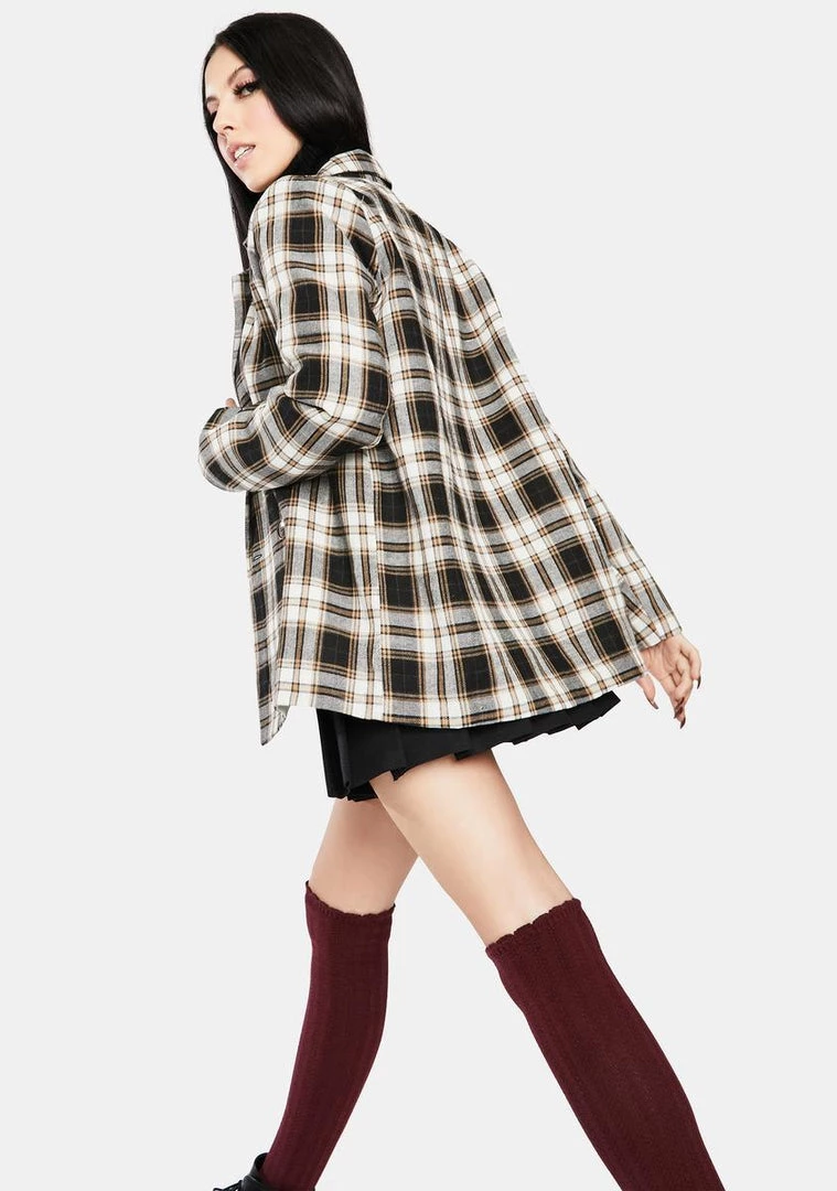 Daisy Street Outerwear Vintage Check Relaxed Blazer