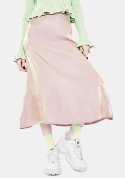 Daisy Street Bias Midi Skirt