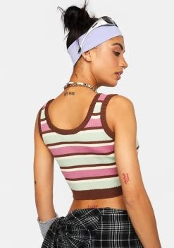 Daisy Street Knit Crop Top