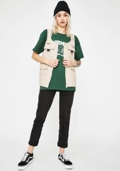 Daisy Street Outerwear Utility Style Gilet Vest