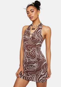 Daisy Street Halter Mini Dress