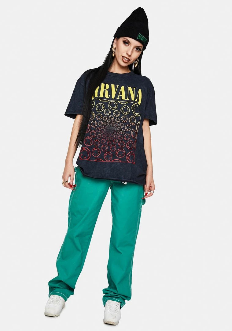 Daisy Street Nirvana Tyler Graphic Tee Tops