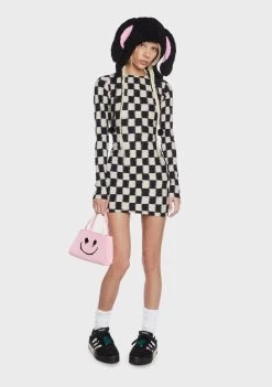 Daisy Street Dresses Checkered Mini Dress