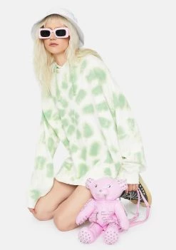 Daisy Street Tops Maya Tie Dye Hoodie