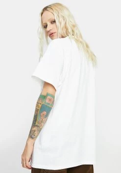 Daisy Street White Blondie Graphic Tee Tops