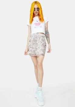 Daisy Street Sophia Printed Mini Skirt