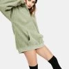 Daisy Street Pistachio Sherpa Pullover