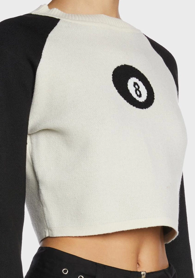 Daisy Street 8 Ball Graphic Sweater