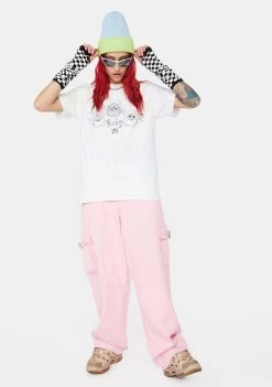 Daisy Street Pastel Tie Dye Furby Tyler Graphic Tee Graphic T-Shirt