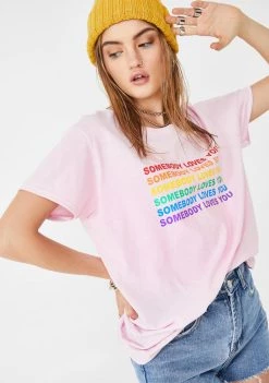 Daisy Street Tops Somebody Loves You Graphic Tee