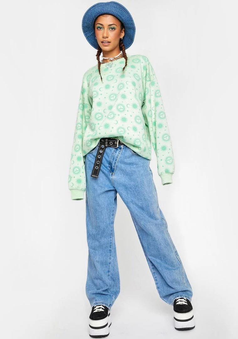 Daisy Street Pale Green Leah Sweater Tops