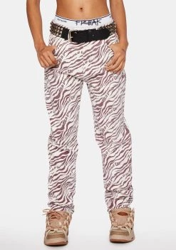 Daisy Street Zebra Dad Jeans Boyfriend Jeans